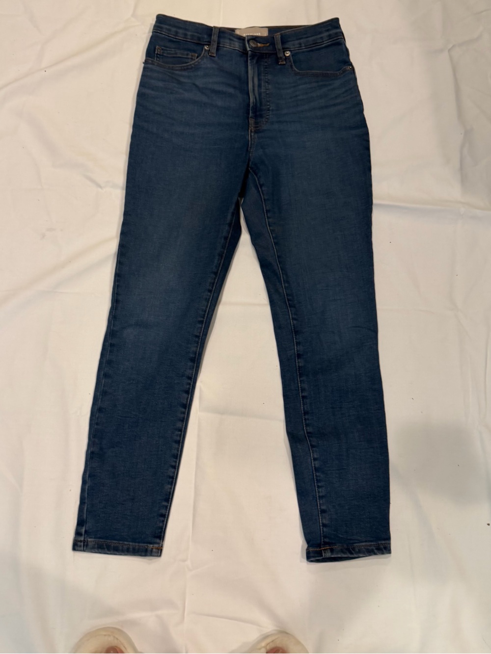 Everlane High Rise Skinny Jeans Ankle Dark Blue Wash Denim Women’s Size 27